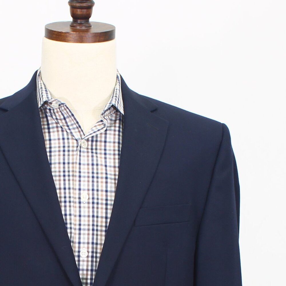 Ralph Lauren 40R Gray Blazer Sport Coat Jacket 2-Button Solid Y340 - Picture 5 of 11